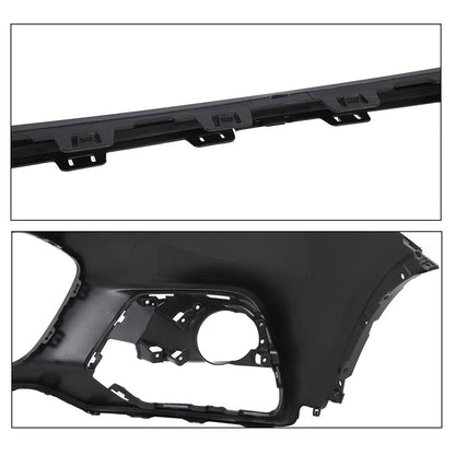 G-PLUS Upper Front Bumper Cover Primered Compatible with Chevy Trax 2017-2020 42537718 GM1014131 Black