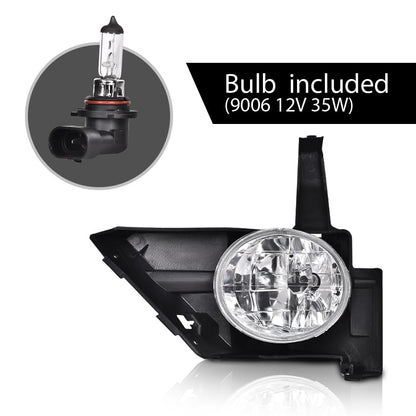 G-PLUS Pair Bumper Fog Lights Compatible with Honda CR-V models only 2005-2006 Driver & Passenger Side Fog Lamps Assemblies Clear Bumper Driving Fog Lights HO2591104