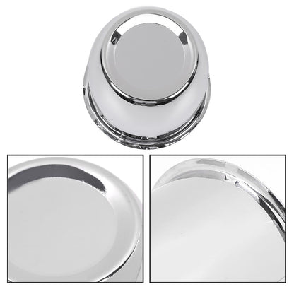 G-PLUS 4pcs Push Through Chrome Wheel Center Caps Fit 3.18" Rims Center Bore Dimensions Only Center Bore Trailer Rim Scratched(Not Fit on OEM Rims)