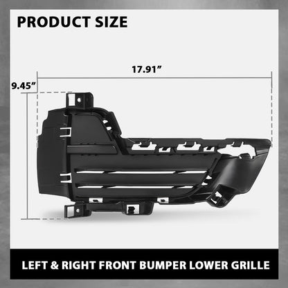 G-PLUS Pair Front Bumper Lower Grille Grill, Compatible with BMW X5 F15 2014-2018, Fit Models W/o M Sport Line, LH Driver & RH Passenger Side 2PCS, 51117307994, 51117307993