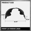 G-PLUS Front Left Fender Liner Inner, Compatible with Audi A6 A6 Quattro 2012-2017/ S6 2013-2017, Driver Side, 4G0821133D, AU1248132