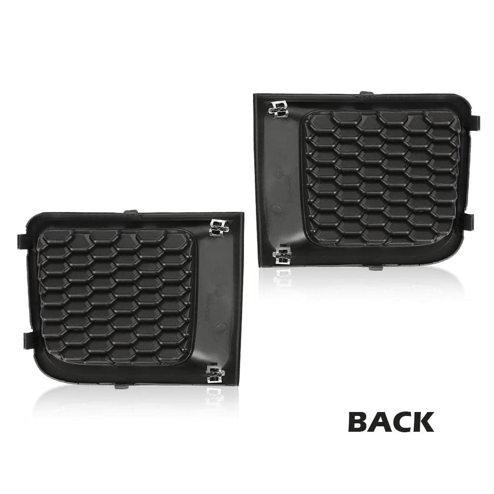 G-PLUS Bumper Cover Grille Compatible With 2015-2017 Jeep Renegade,Black Front Lower Bumper Grille Bezel Left and Right Side Pair