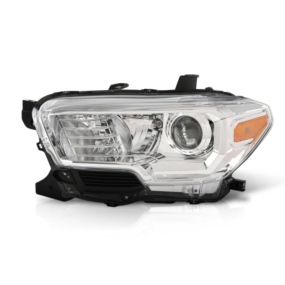 G-PLUS Headlight Assembly Left Side w/o LED Daytime Running Light Compatible with Toyota Tacoma 2016-2018 Fit Models Without Factory LED Daytime Running Light Only White