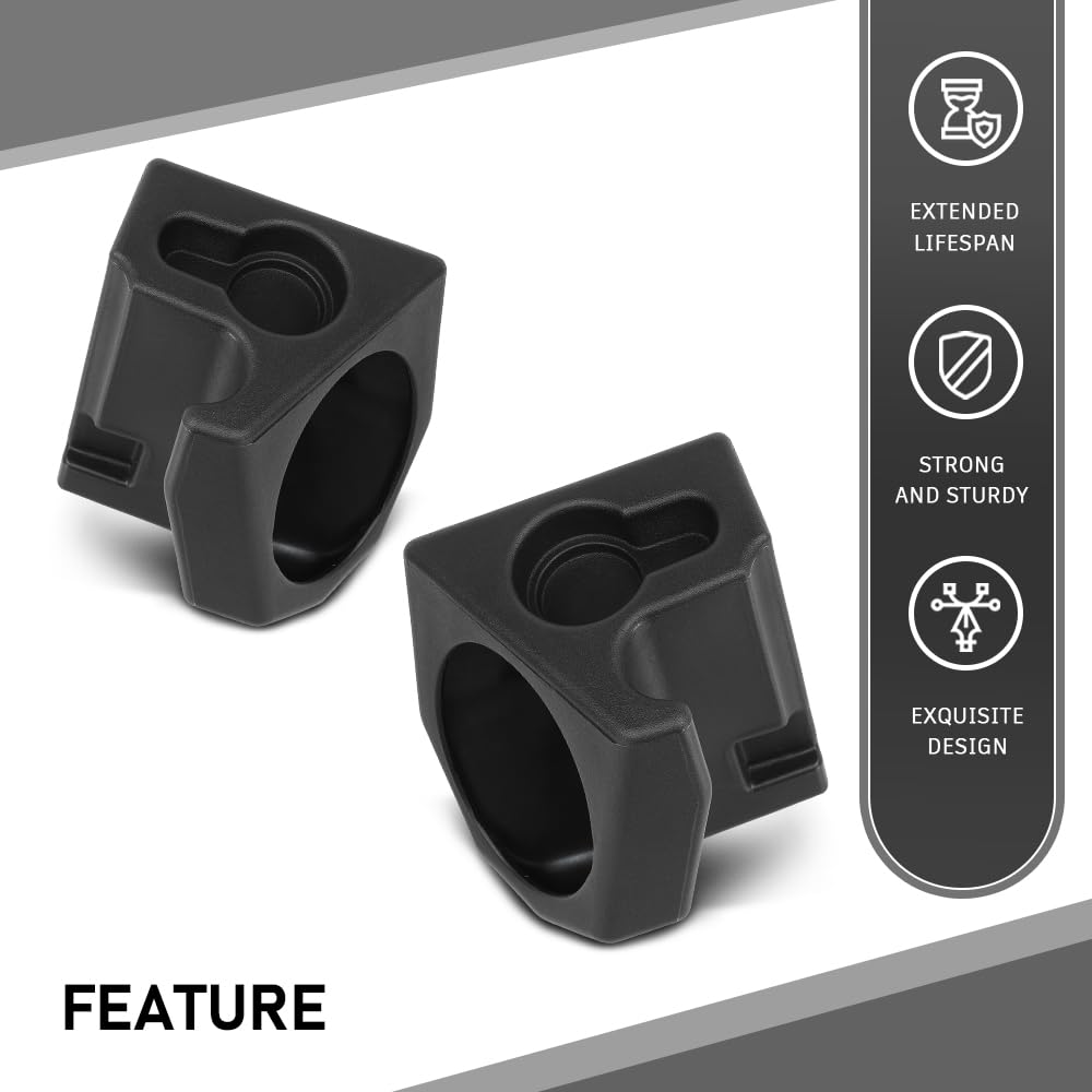 G-PLUS Speaker Sound Wedges Compatible with Jeep Wrangler YJ CJ 1976-1995 Black 2 Pcs