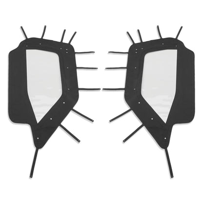 G-PLUS Soft Upper Doors Compatible with Polaris RZR XP 1000 and RZR XP Turbo 2014-2022 Fit Polaris RZR S 1000 2016-2020 Black 2 Pcs