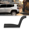 G-PLUS Rear Left Driver Side Door Molding Fender Flare Trim Compatible with Jeep Renegade 2015-2021 Wheel Opening Molding Arch Trim 5VX87LXHAA, CH1504109 Black
