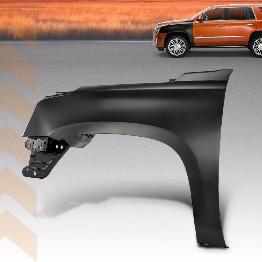 G-PLUS Front Left Driver Side Fender Compatible with Cadillac Escalade/Escalade ESV 2015-2020 84216913, 1240398, 23272198, 22756427 Black