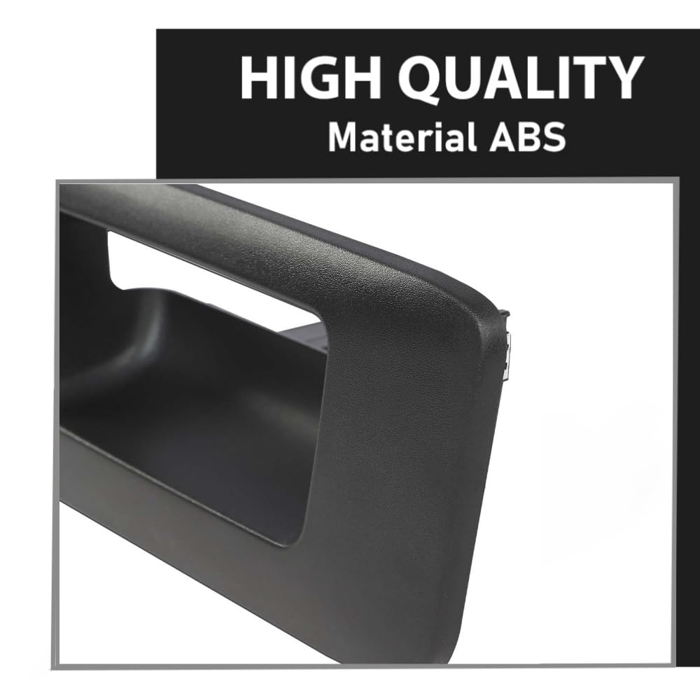 G-PLUS Tailgate Handle Bezel Compatible with Chevy Silverado/GMC Sierra 1500 2500HD 3500HD 2007-2014 Rear Tail Gate Latch Handle 15927251 GM1916107 22755303
