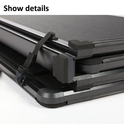 G-PLUS T4 Four-Fold Hard 8Ft Truck Tonneau Cover Replacement for 1999-2017 Ford F250 F350 F450 Super Duty,96" Long Bed Black
