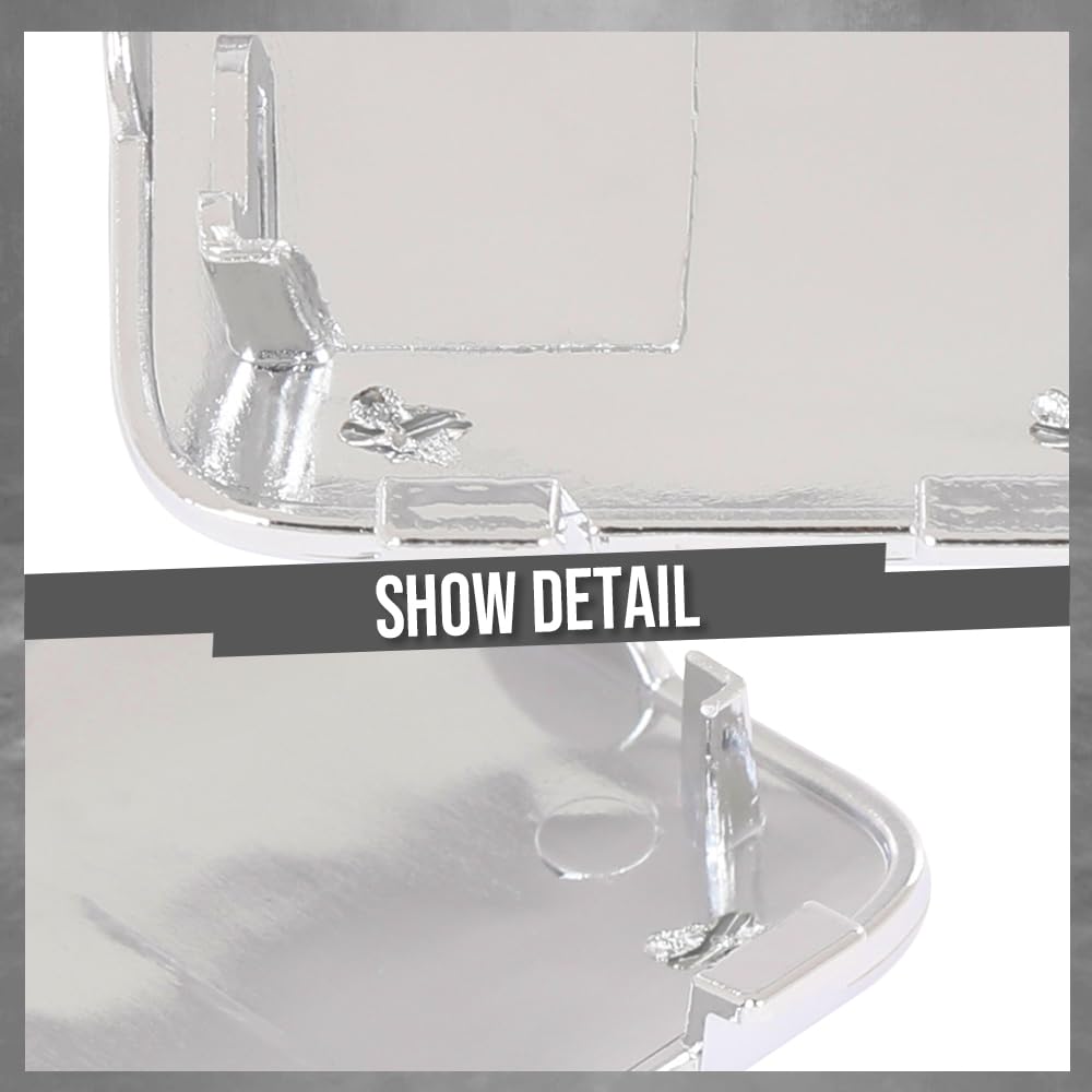 G-PLUS Rear Bumper Tow Hook Eye Cover Compatible with Benz W247 GLB Class GLB250 2020-2021 2478857301, 2478857401 Silver