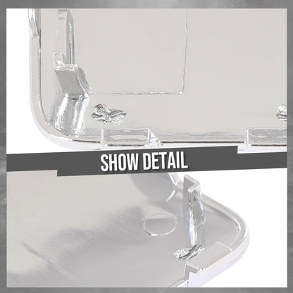 G-PLUS Rear Bumper Tow Hook Eye Cover Compatible with Benz W247 GLB Class GLB250 2020-2021 2478857301, 2478857401 Silver