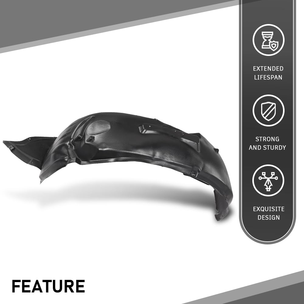 G-PLUS Front Left Fender Liner Inner, Compatible with Audi A3/ A3 Quattro 2015-2020, Driver Side, 8V5821171G-PFM, AU1248142