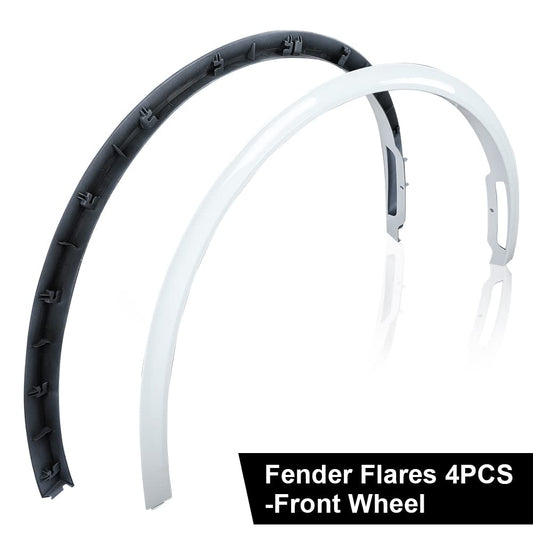 G-PLUS Fender Flare Compatible with Tesla Model Y 2020 2021 2022 2023 2024 Wheel Opening Molding Arch Trim 4PCS Glossy White