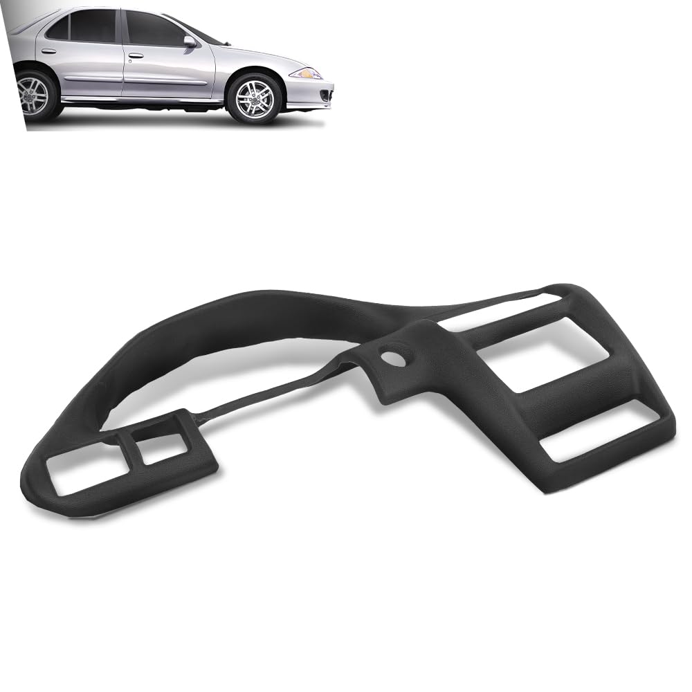 G-PLUS TPE Dashboard Dash Bezel Cover Compatible with Chevy Cavalier LS Sport 2002-2005 Fit Chevy Cavalier Z24 2000-2002 Fit Chevy Cavalier (submodel: Base, LS) 2000-2005 Black