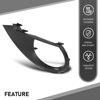 G-PLUS Front Left Fog Light Grill Cover, Compatible with Audi Q7 2010-2015, Driver Side, AU1038111, 4L0807489A