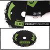 G-PLUS 2pcs 7" Chainsaw 14-Tooth Brush Blades Fit Bush Cutter Weed Eater Trimmer Head Black