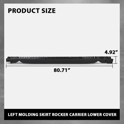 G-PLUS Door Skirt Molding Lower Rocker Carrier Cover Left Side Compatible with Tesla Model Y 2020 2021 2022 2023 149774100B, 1497741-00-B Black