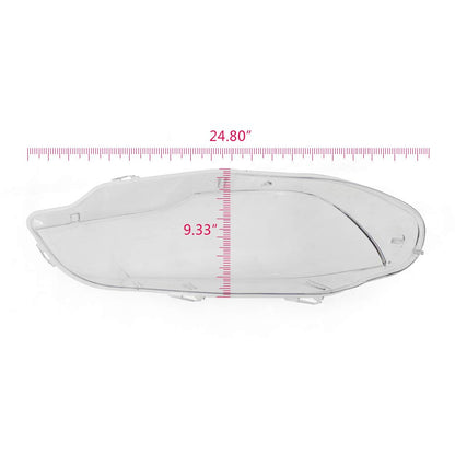 G-PLUS Front Headlight Lenses Cover Compatible with 2008-2014 X6 E71,Left & Right Side Replacement A Pair Clear Lens