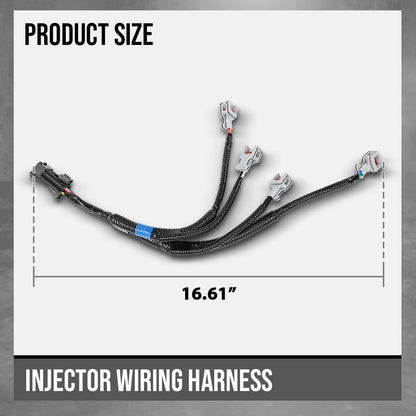 G-PLUS Injector Wiring Harness Compatible with Hyundai Terracan 2000-2025 338104X600, 33810 4X600 Black