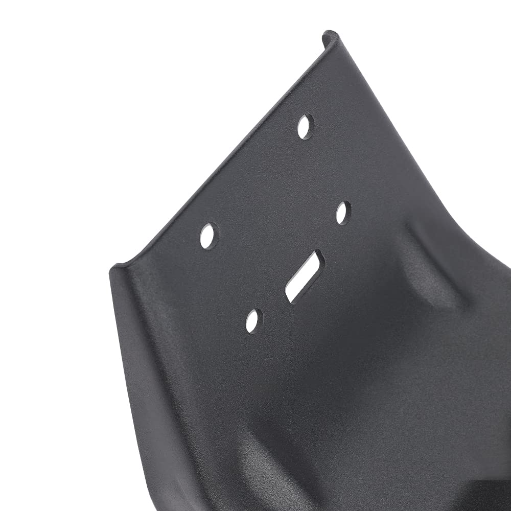 G-PLUS Running Board Mounting Brackets Compatible with Ford F150 2015 2016 2017 2018 2019 2020 2021 2022 Black Rectangular Set of 2