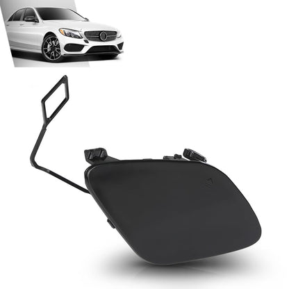 G-PLUS Front Bumper Towing Cover Tow Hook Cover Compatible with Benz W205 C-Class C200/220/250/300/350/400 2015-2018 A2058850324