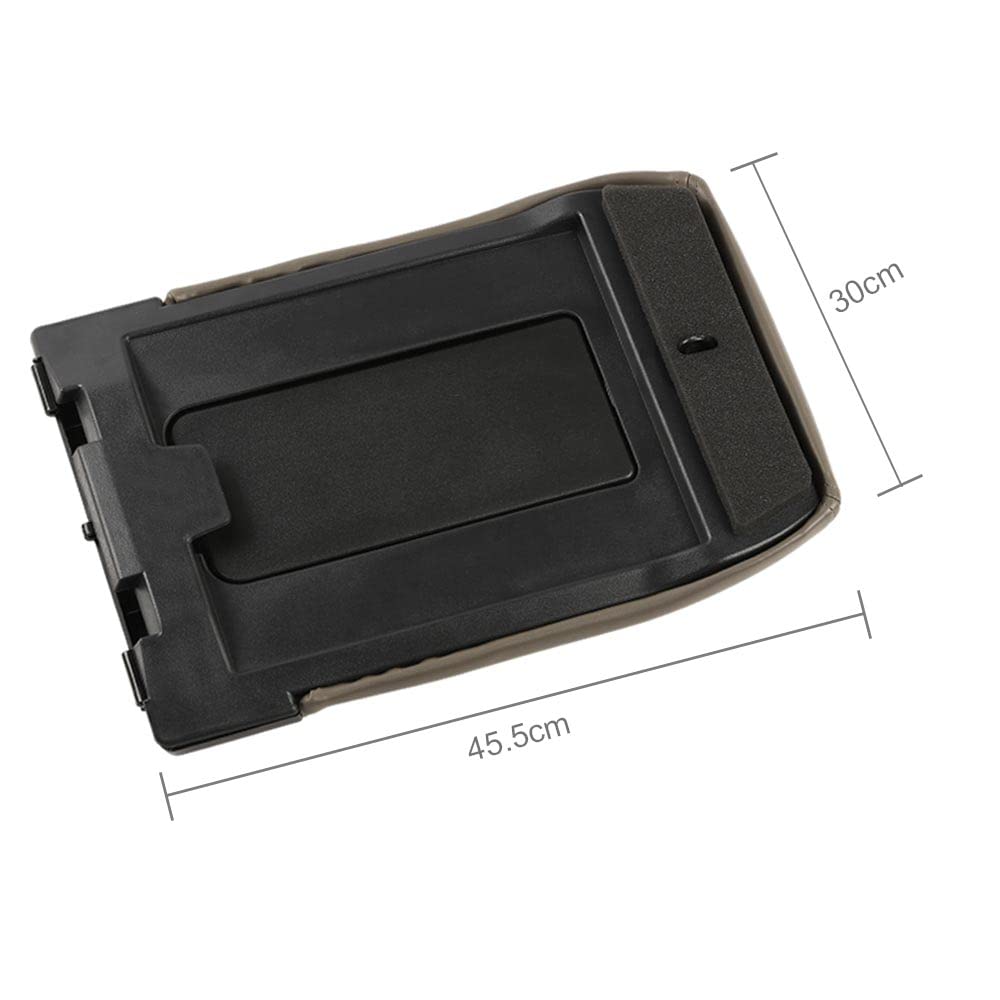 G-PLUS Center Console Lid Repair Kit Arm Rest Latch Compatible for 99-07 GMC Sierra Yukon Chevy Silverado Suburban Tahoe Part Light Gray 19127364 19127365 19127366
