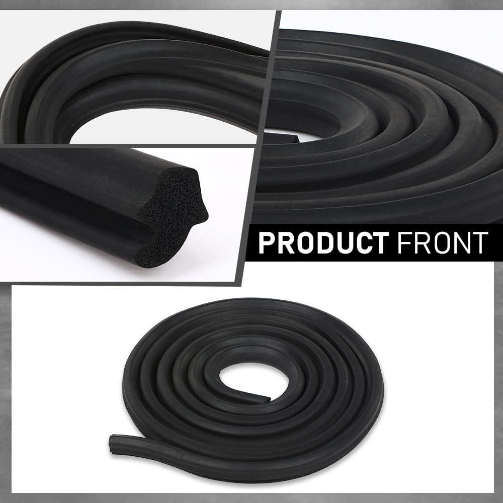G-PLUS Trunk Seal Weatherstrip Soft Rubber Compatible with Buick 1964-1974,Compatible with Chevy 1962-1974,Fit Olds 1964-1972,Fit Pontiac 1964-1972 Black