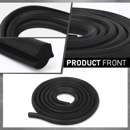 G-PLUS Trunk Seal Weatherstrip Soft Rubber Compatible with Buick 1964-1974,Compatible with Chevy 1962-1974,Fit Olds 1964-1972,Fit Pontiac 1964-1972 Black