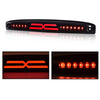 G-PLUS LED Rear Center Tailgate Lamp X Brake Light Compatible with 2003-2006 Dodge Ram 2500 3500 Led Tailgate Light Bar Replacement High Mounted Brake Light 05086509AA Smoky Lens Black Housing