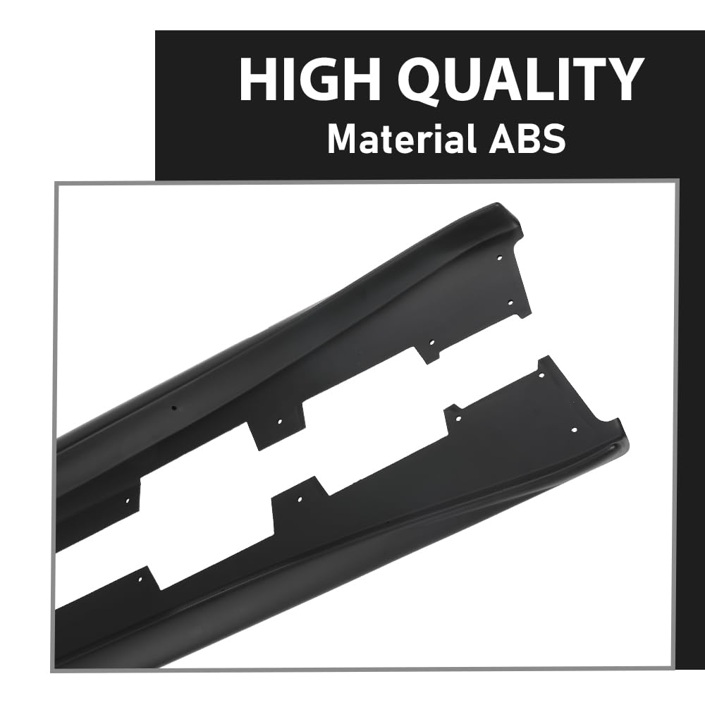 G-PLUS Side Skirts Extension Rocker Panels Compatible with Chevy Camaro RS & SS 2016-2022,Not Fit Real ZL1 Models
