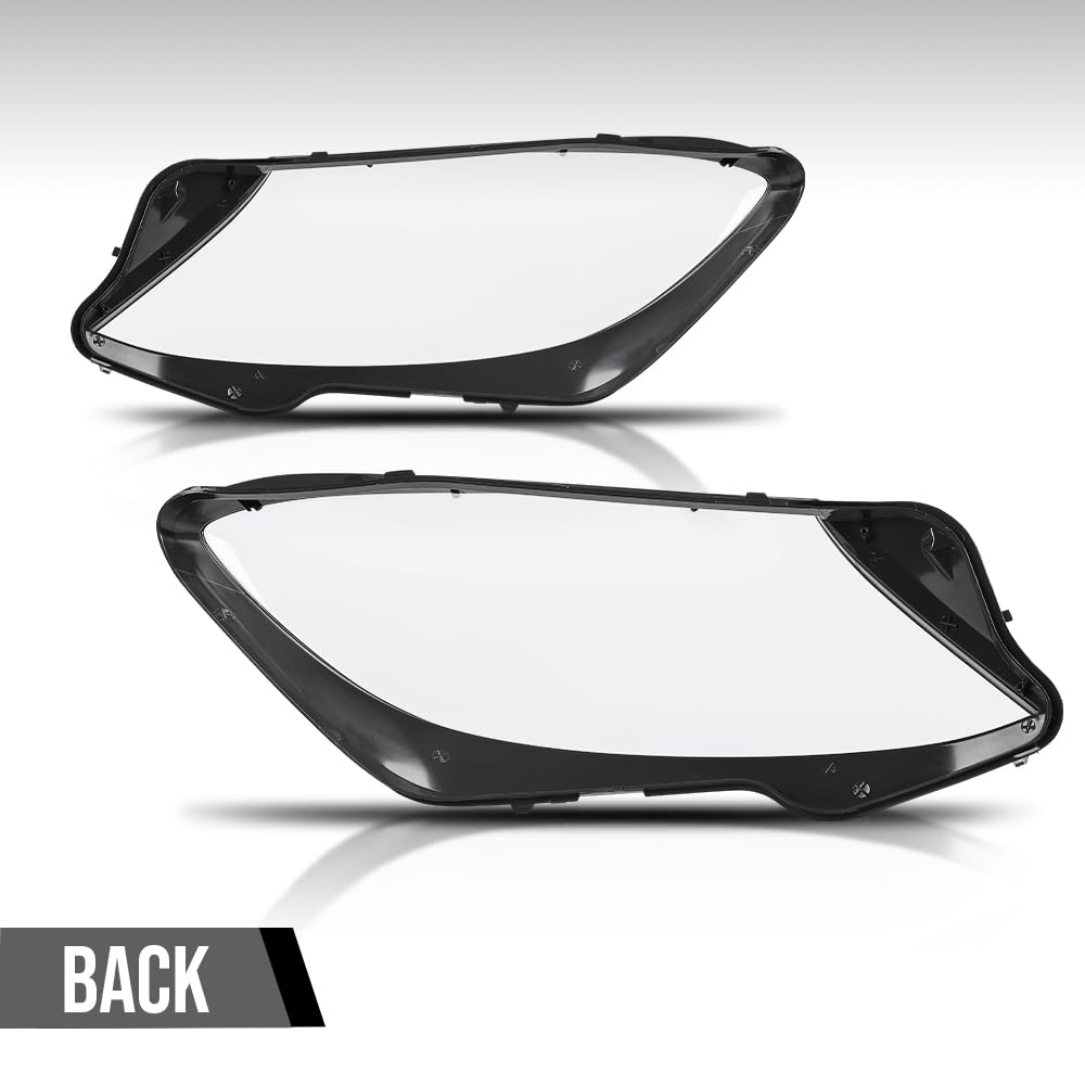 G-PLUS Headlight Lens Cover Compatible with Benz W222 S-Class 2014 2015 2016 2017 Left & Right Front Headlamp Lens Cover Clear