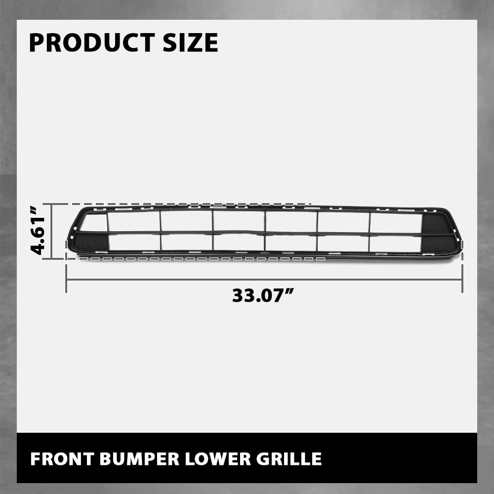 G-PLUS Front Bumper Lower Grille Compatible with Subaru Crosstrek 2018-2020 57731FL110, SU1036103