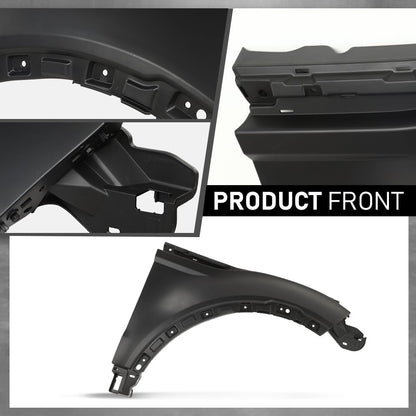 G-PLUS Front Right Fender Panel Compatible with Evoque 2012-2018 Black