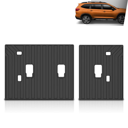 G-PLUS TPE Floor Mats Fit Subaru Ascent 2019-2026 3rd Row Truck Accessories Cargo Liners All Weather Protection 2PCS Black Alfombras para Carro