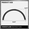 G-PLUS Rear Right Fender Flare Wheel Opening Molding, Compatible with Ford Escape SE Sport Hybrid 2020/ Ford Escape 2020-2022, Passenger Side, LJ6Z78290A60AA, FO1791123