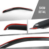 G-PLUS 4PCS in-Channel Window Visors Sun Rain Guards Side Wind Deflector Compatible with Chevy Silverado GMC Sierra 1500 Crew Cab Only/Chevy Avalanche 2007-2013 Smoke