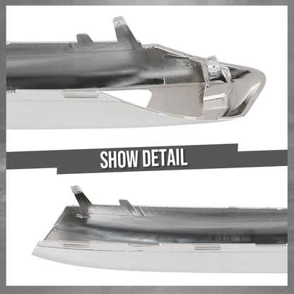 G-PLUS Pair Left Right Fog Light Grill Trim Cover Compatible with Benz X164 GL-Class 2008-2012 Fit GL350 Bluetec 4Matic 3.0L V6 - Diesel 2010-2012 1648847322, 1648847422 Silver