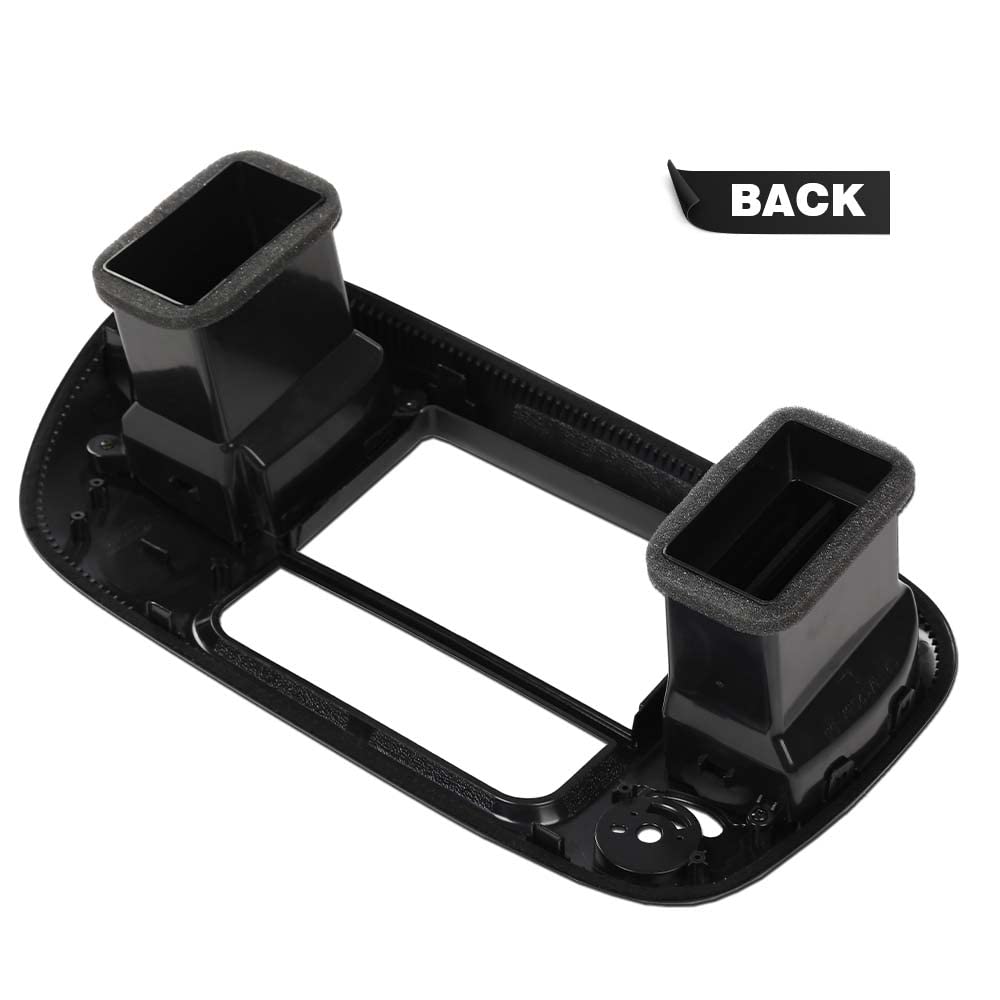 G-PLUS 1Set Center Dash Radio Surround Bezel Trim Panel Compatible with 2000-2003 Ford F150/2000-2002 Ford Expedition Black Dashboard Cover