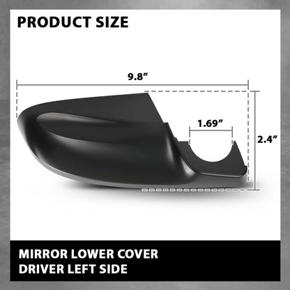 G-PLUS Mirror Lower Cover Driver Side Compatible with Subaru Crosstrek 2018-2023,Fit Subaru Forester 2019-2023 91054FL210