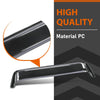 G-PLUS Window Deflector and Sun Visor Compatible with All Flat Sided Recreational Vehicle(12-17 Inch Wide Window) Impact-Resistant Smoky