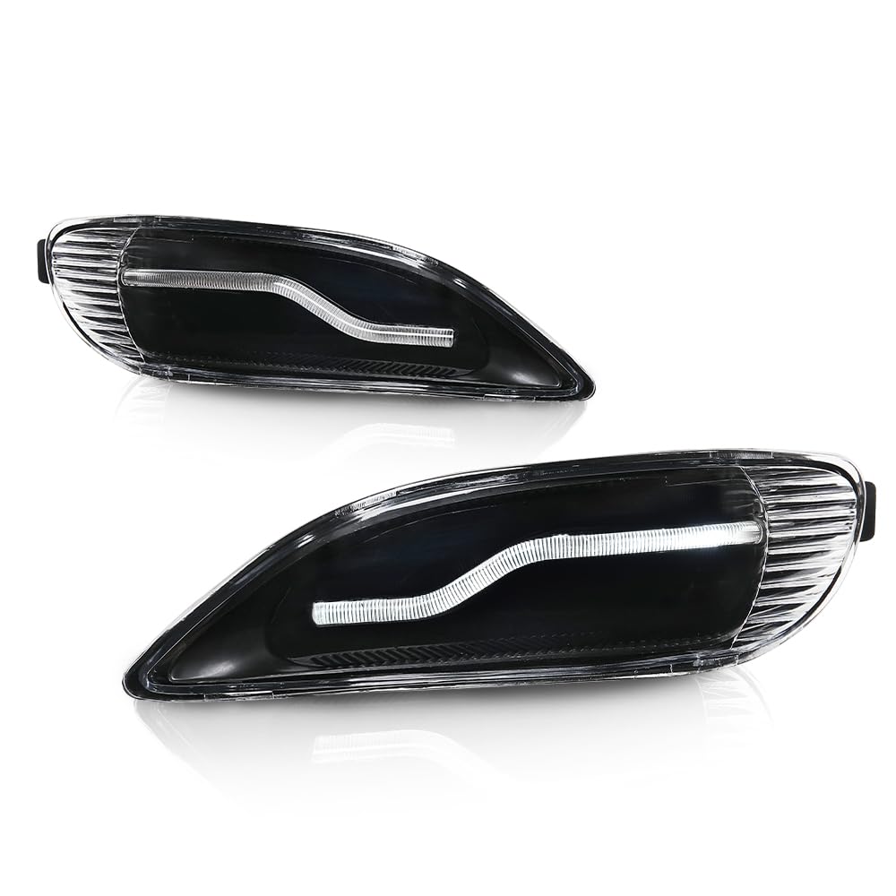 G-PLUS 2Pcs Front Fog LED Light Lamps Assembly Compatible with Camry 2002 2003 2004 neblineros para autos delantero faros antiniebla