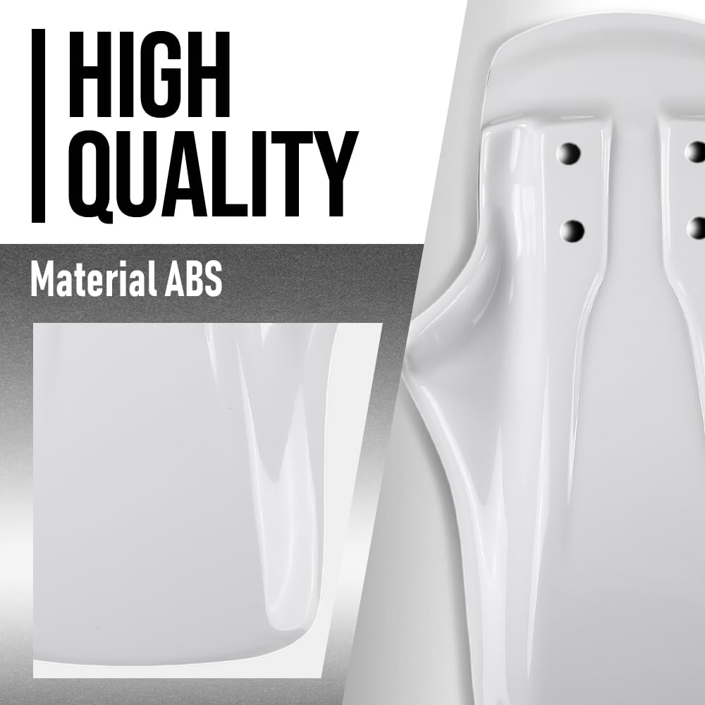 G-PLUS Front & Rear Liner Fender Complete Set Compatible with Honda ATC350X 1985-1986 White