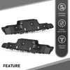 G-PLUS Bumper Bracket Front Left & Right Upper Stiffener Compatible with Cadillac SRX (submodel: Base, Luxury, Performance, Premium) 2010-2016 GM1043113, GM1042113, 22806471, 22806472 Black