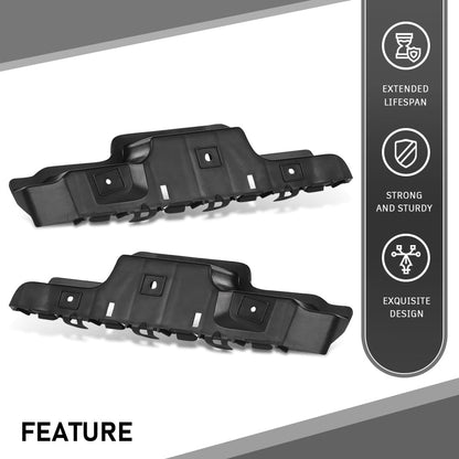 G-PLUS Bumper Bracket Front Left & Right Upper Stiffener Compatible with Cadillac SRX (submodel: Base, Luxury, Performance, Premium) 2010-2016 GM1043113, GM1042113, 22806471, 22806472 Black