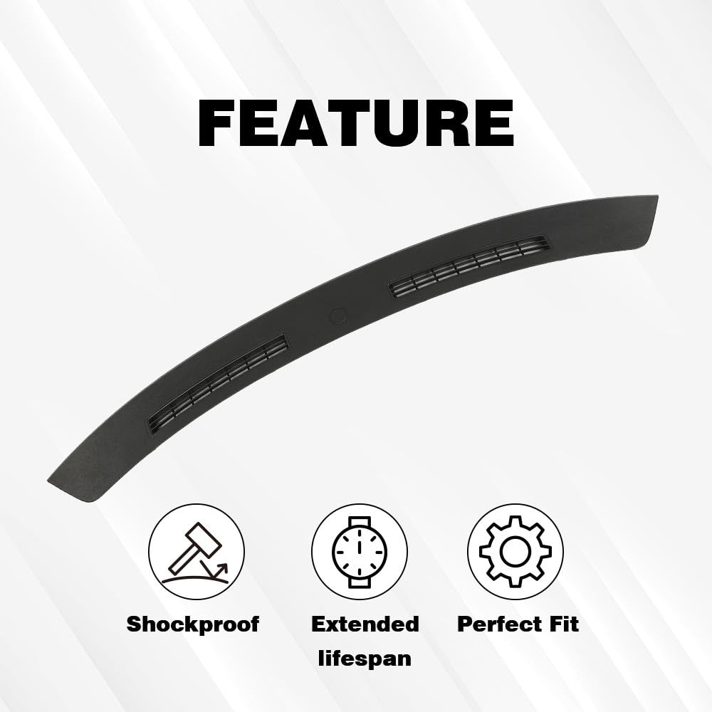 G-PLUS Defrost Vents Upper Dash Pad Trim Panel Slate Black Without Sun/Light Sensor Cutout Compatible with 2005-2007 Chrysler 300 STK8005