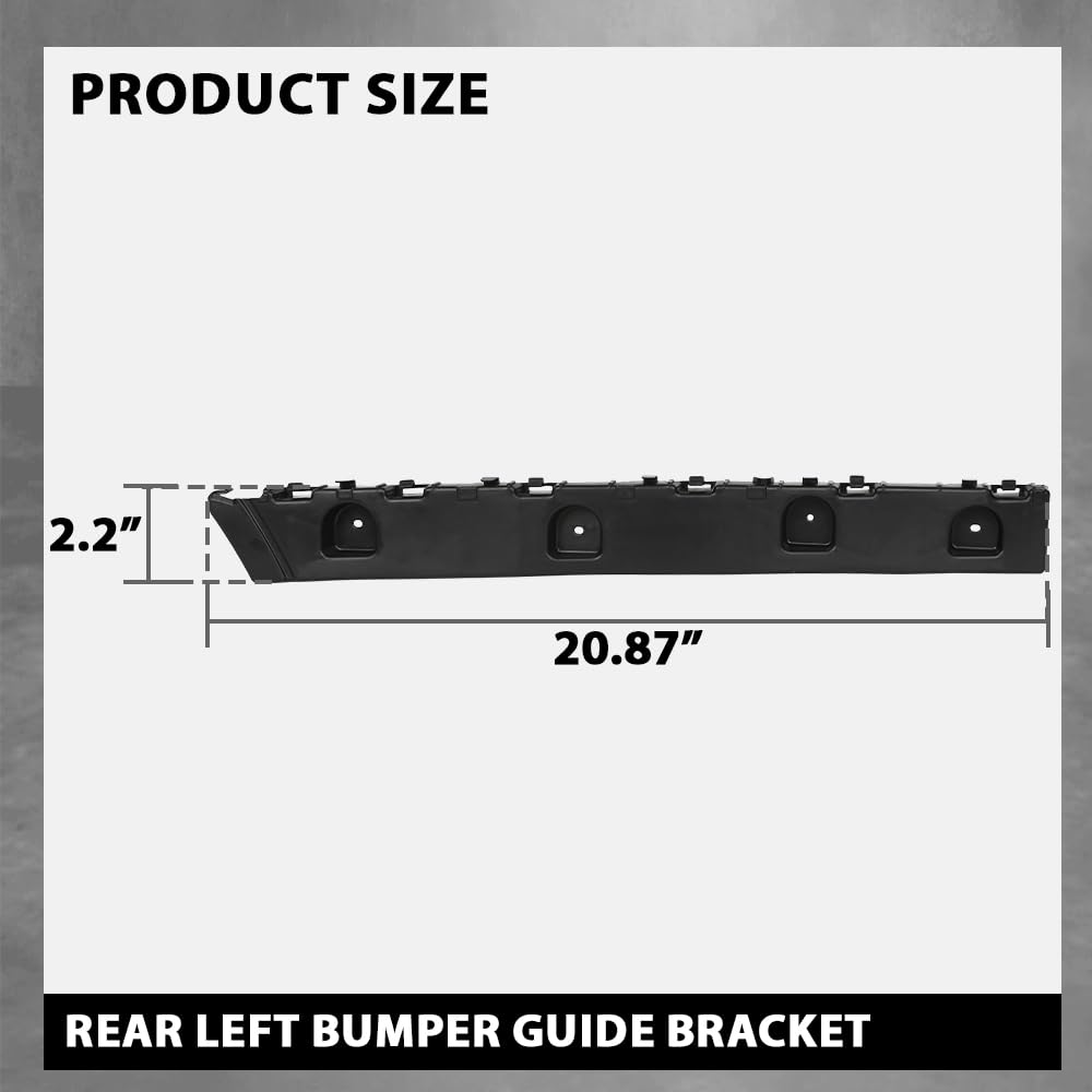 G-PLUS Rear Left Driver Bumper Guide Bracket Compatible with Chevy Malibu 2016-2021 84047939, 22976494