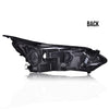 G-PLUS LED Headlights Assembly Compatible with Chevy Equinox 2018 2019 2020 w/Factory HID/Xenon,Left & Right Headlamps Clear Lens Black Housing Amber Reflector,faros delanteros