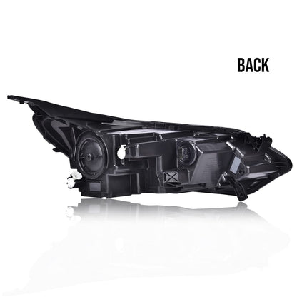 G-PLUS LED Headlights Assembly Compatible with Chevy Equinox 2018 2019 2020 w/Factory HID/Xenon,Left & Right Headlamps Clear Lens Black Housing Amber Reflector,faros delanteros