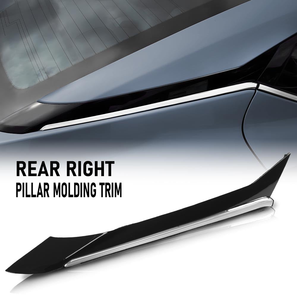 G-PLUS Pillar Molding Trim Rear Right Side Compatible with Nissan Maxima 2016-2021 788729DJ1A 788729DD0A
