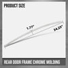G-PLUS Rear Door Frame Molding Trim Pair Compatible with Kia Optima 2011-2015 838502T000, 838602T000 Silver